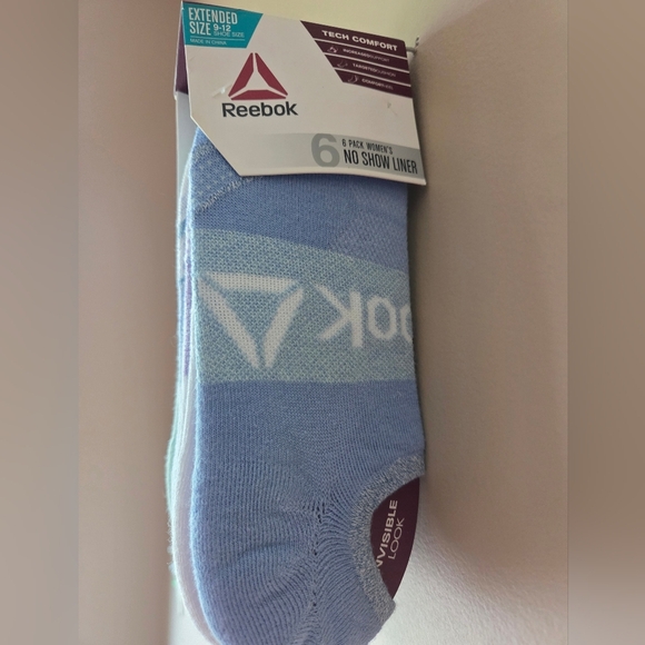 Reebok Women's No Show Liner Socks Extended Size (Shoe Size 9-12) - Picture 1 of 9
